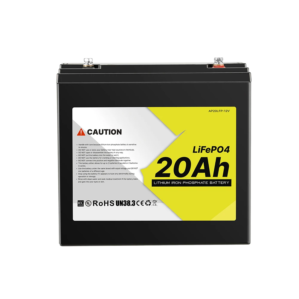 OEM Long Life 2S/2P Lightweight BMS Rechargeable Storage 12V 20Ah Lithium Ion LiFePO4 Battery