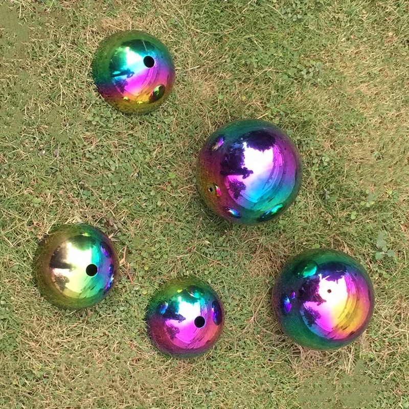 Stainless Steel Hollow Metal Balls for Garden Art and Crafts Elegant Ornaments for Outdoor Decor