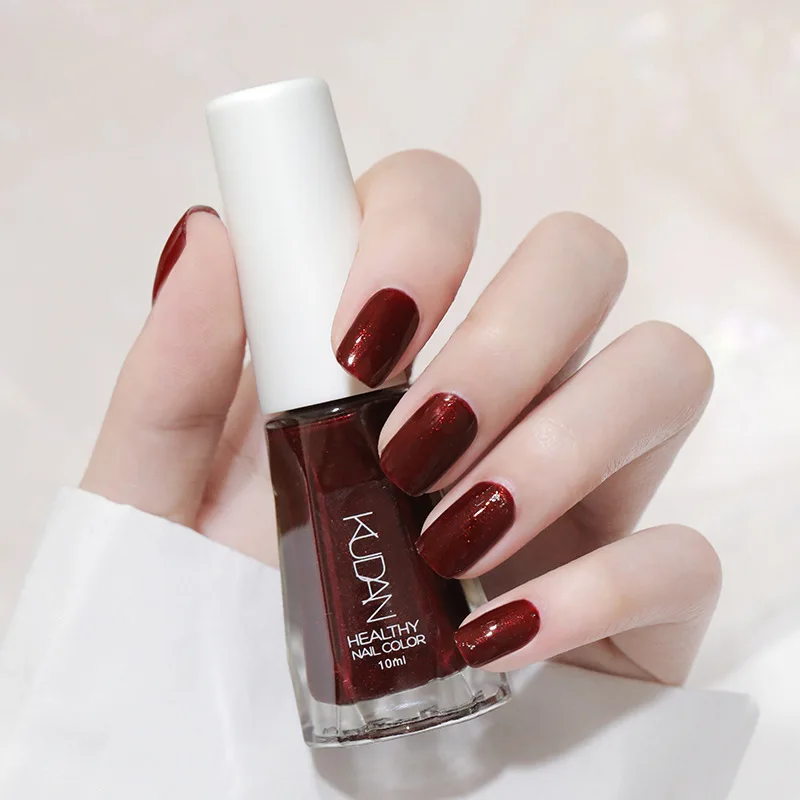 Private Label 40 Colors Cruelty Free Frosted Nail Polish Bottle Organic Long Lasting Peel Off 10ml Natural Nail Polish