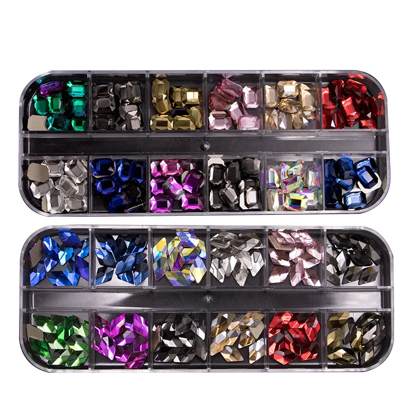 Hight Quality Multi Glass Crystal Rhinestone Nail Art Decoration Flatback Nail Art
