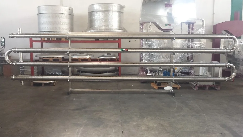 
TUBE IN TUBE HEAT EXCHANGER FOR WINE 