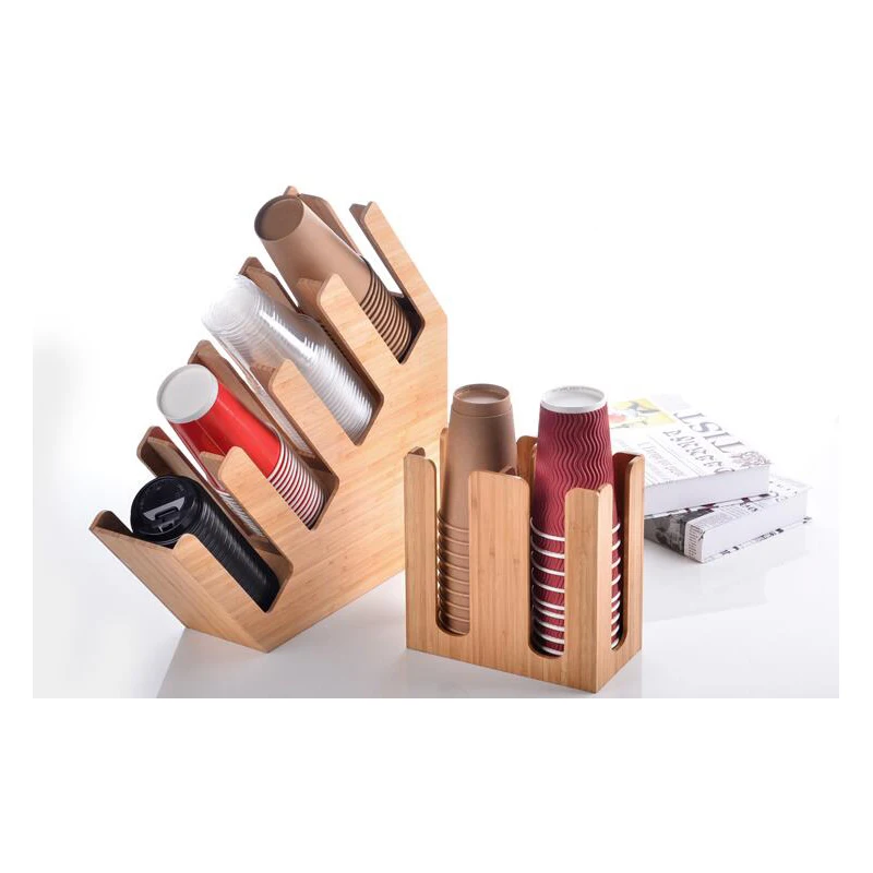 Premium Bamboo Cup Holder Practical Design Coffee Cup Holder