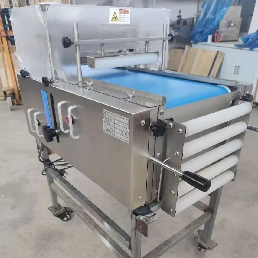 Automatic small dried fruit cookie dough cutting frozen hard cookie dough cutter slicer machine