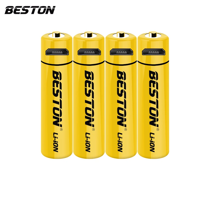 
Beston New design 1.5V usb triple AAA Szie lion rechargeable battery cell with Micro usb charging port 