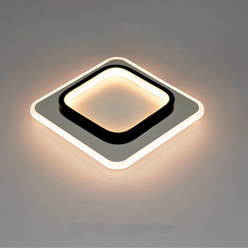 
Ultra-thin Postmodern Three Color Light Source Embedded LED Lamp Bedroom Balcony Corridor Ceiling Lamp 