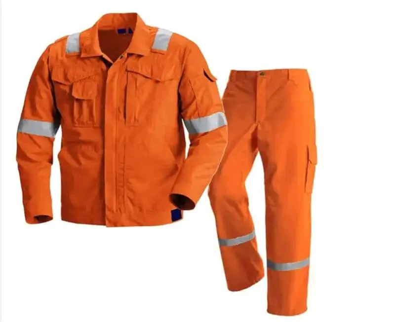Custom Logo Industrial Long Sleeve Durable PPE Overall Trouser Mechanic Security Traffic Reflective Safety Clothing Workwear