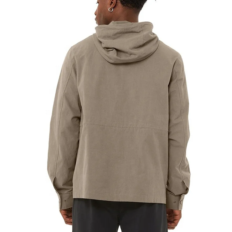 Custom twill fabric work jacket wholesale OEM mens many pockets regular fit utility cargo jackets