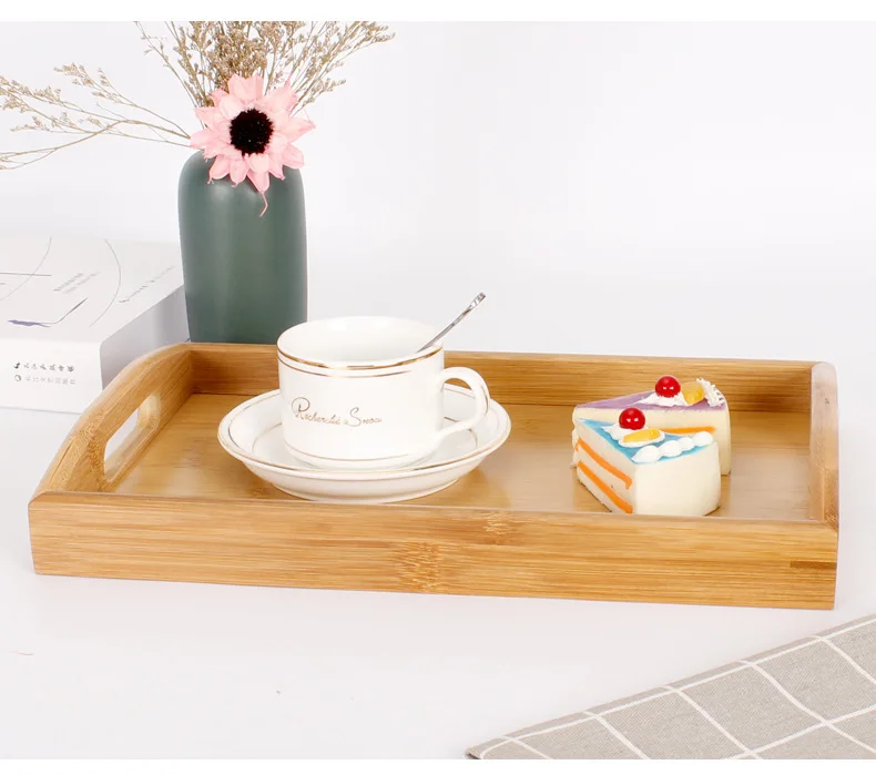 Bedroom Kitchen Living Room Bathroom Hospital Outdoors Bamboo Breakfast Tray Wooden Tray Bamboo Serving Tray