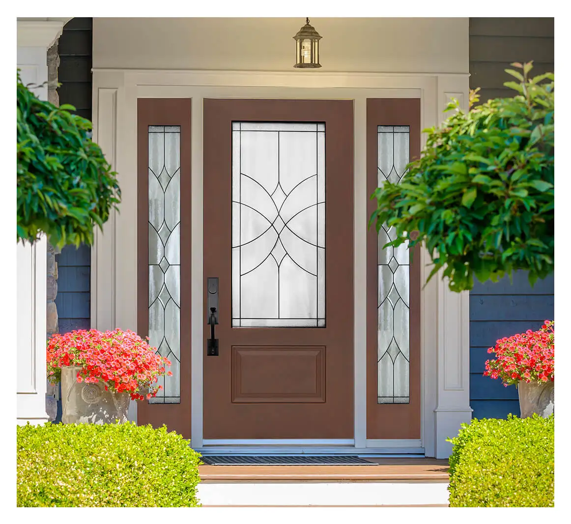 A large number of overseas trade fiberglass doors.