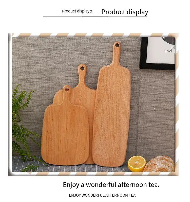 Y50 wholesale kitchen thick large bulk blank round personalized custom black walnut acacia wood bamboo cutting board with handle