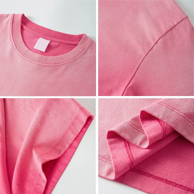 Streetwear Manufacturer Heavy Weight 250 300 GSM Sun Dried Faded Wash Faded Vintage T shirt Unisex