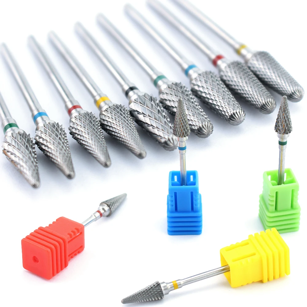 
Tungsten Nail Drill Burr Bits Milling Cutter For Manicure Machine Electric Drill Bit Machine For Nail Tools 