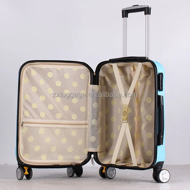 Zhuoxing abs material iron trolley 16 20 24 28 inch chinese travel suitcases for women 4 wheels