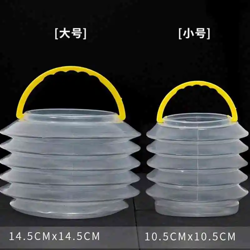 Custom Large Gouache Pen Washing Bucket Plastic Bucket Folding Telescopic Water Bucket