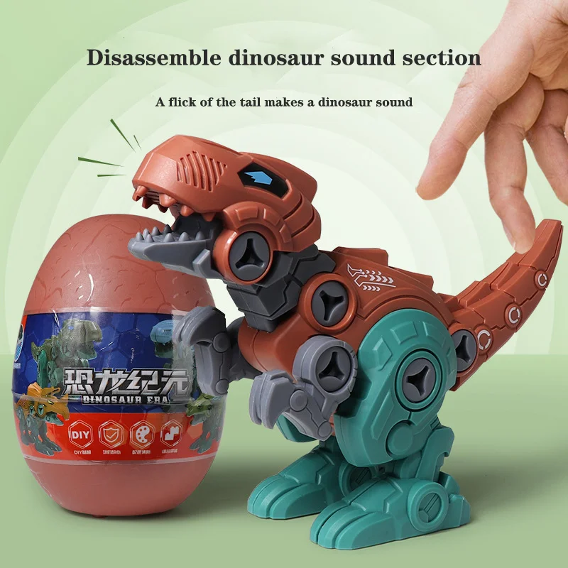 Disassembly Dinosaur Egg Tyrannosaurus Rex Building Blocks for Kids Toy Child Puzzle DIY Assembly Toddler Boys Toys Educational