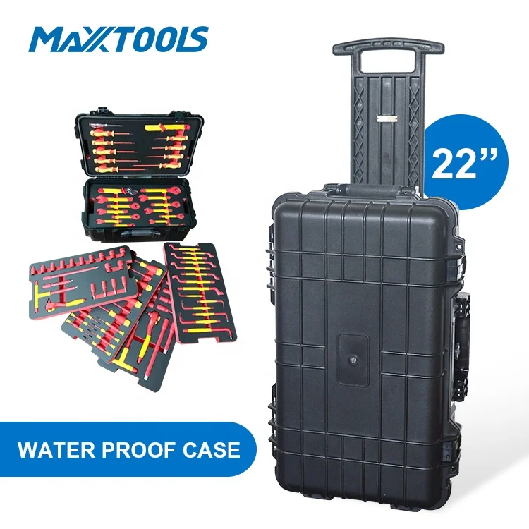104 pc electrician tool set in trolley case VDE tool kit 1000V insulated Auto repair tools
