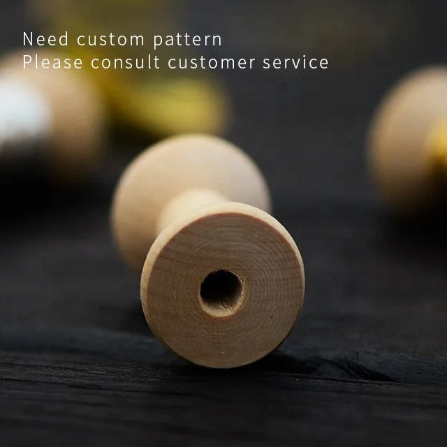 Custom Assorted Sizes Natural Color Storage Sew Spool Cotton Ribbon Empty Wooden Spool For Sale