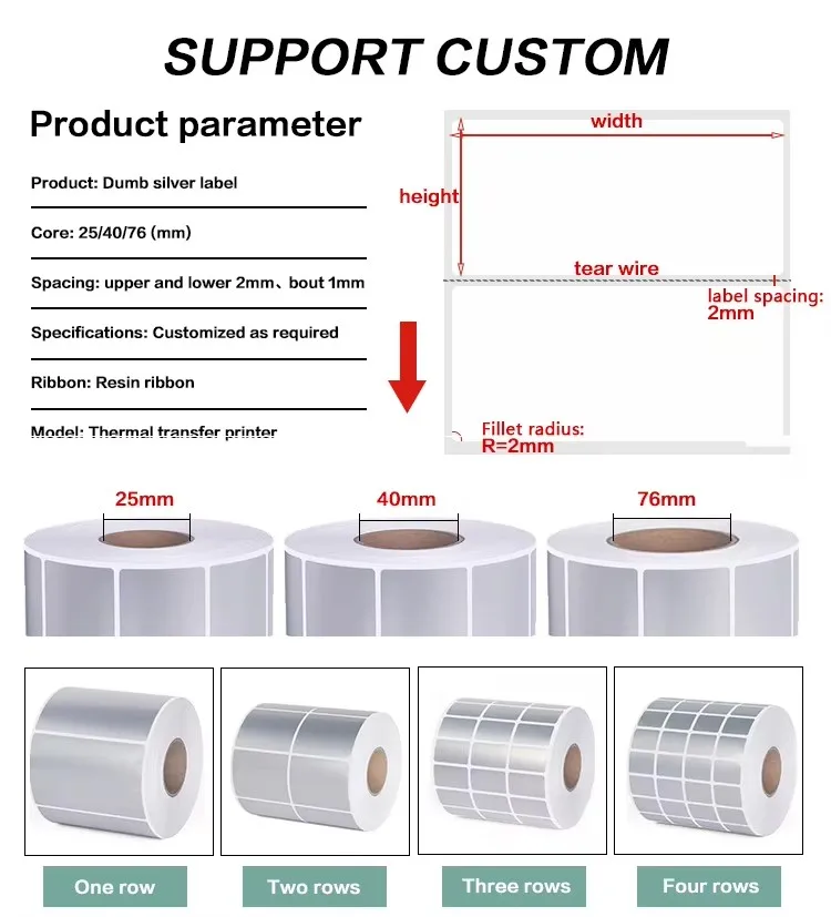 Glossy PP PET PE Label Material Jumbo Film Self Adhesive Paper Polyethylene Sticker Stock Synthetic Label