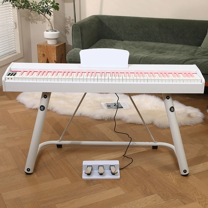 musical keyboard adjacent depressible levers or keys on a musical instrument piano keyboard