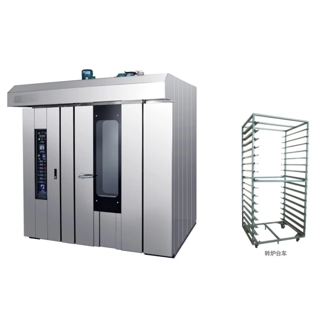 Stainless steel industrial 32 trays cake rotary oven price of hot air oven for hot sale