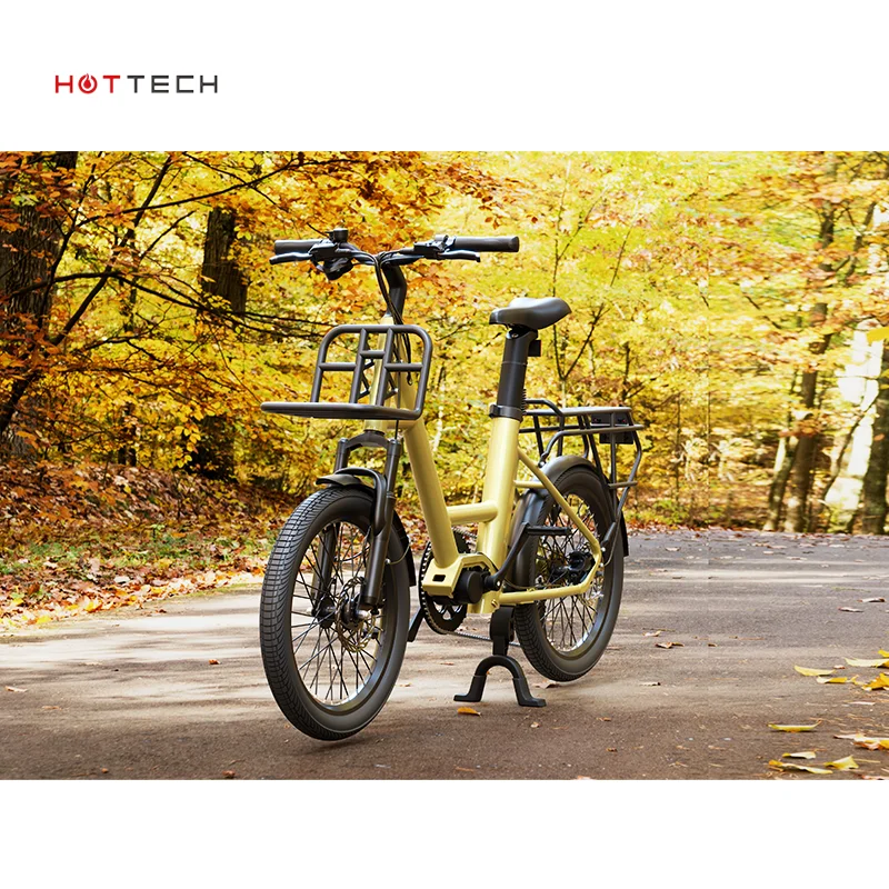 HOTTECH Прямая поставка с завода 20 дюймов 36 В Доставка груза электрический велосипед Грузовые Велосипеды для продажи
