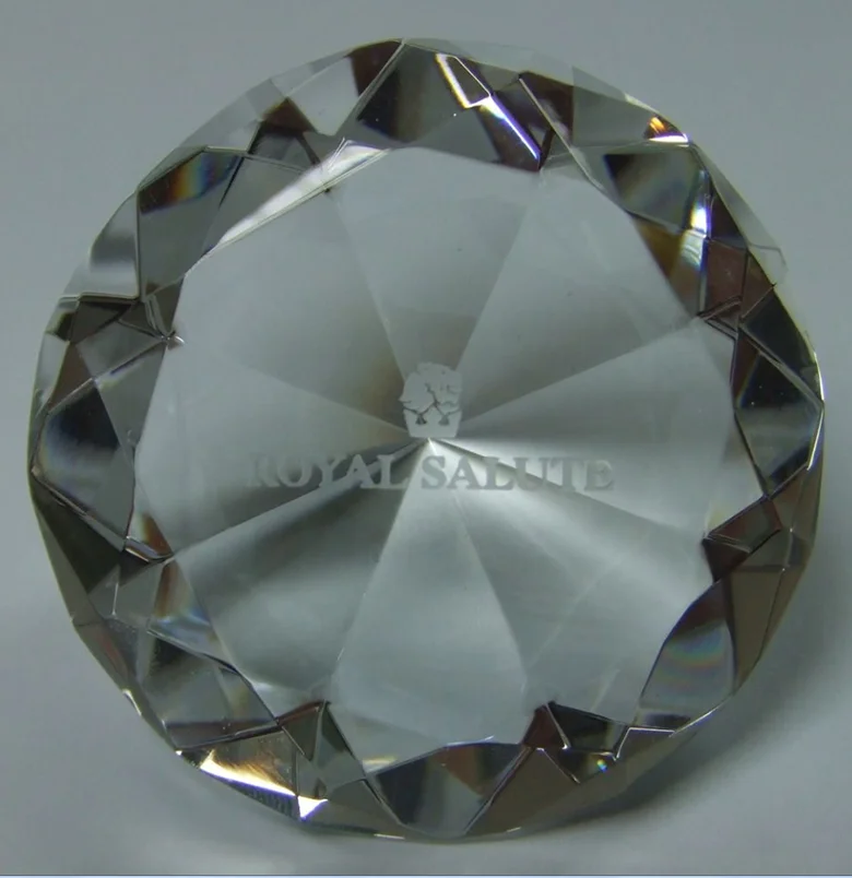 MH-0057L Home clear decorative Crystal Glass Diamond Paperweight