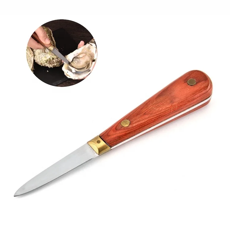 
Stainless Steel Oyster Knife with Rosewood Handle SW-KP701B 