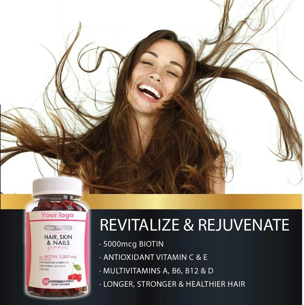 Hair Growth collagen gummies biotin vitamin gummies for hair nail skin