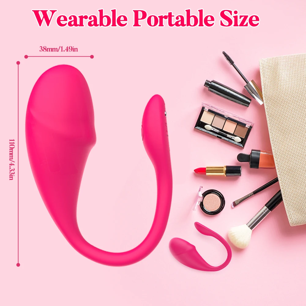 Ergonomic Design Smart APP Remote Control Jump Egg Vibrator Small Wearable Sex Toy for Couples