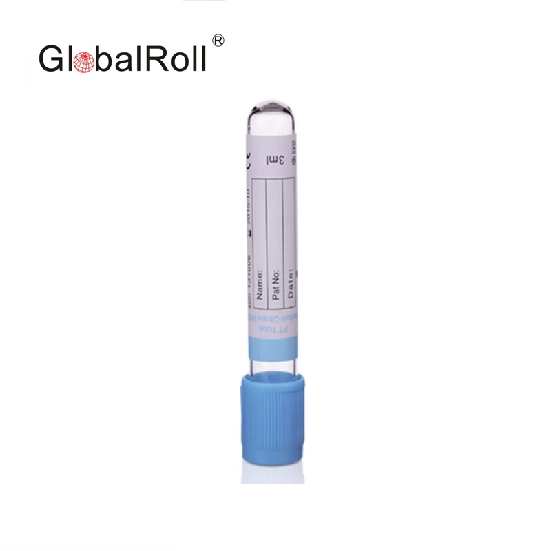  Globalroll 2 мл синий шляпа Топ стерильные ПЭТ стекла одноразовые натрия тест коагуляции герметизирующая ptfe-лента для вакуумной трубки сбора