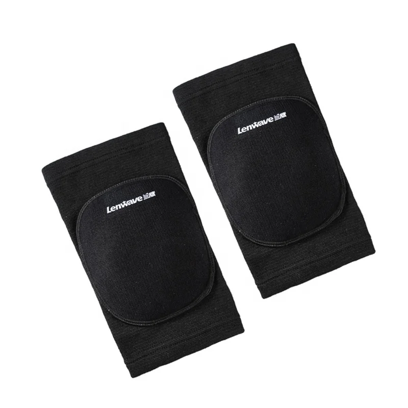 lenwave soft breathable basketball/soccer ball/volleyball elbow/knee pads,kids/men/women protective knee guards black