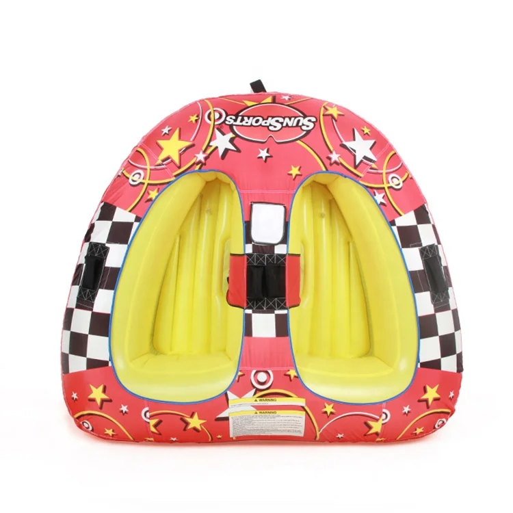 China Toys Winter Inflatable Round Snow Tube Sled For 2 Riders On Sledding