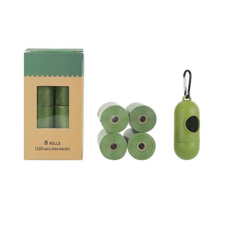 Wholesale 15 Per Roll Thick Strong Dog Poop Bags Biodegradable Dog Poop Bag Poop Bags with 1 Free Dispenser
