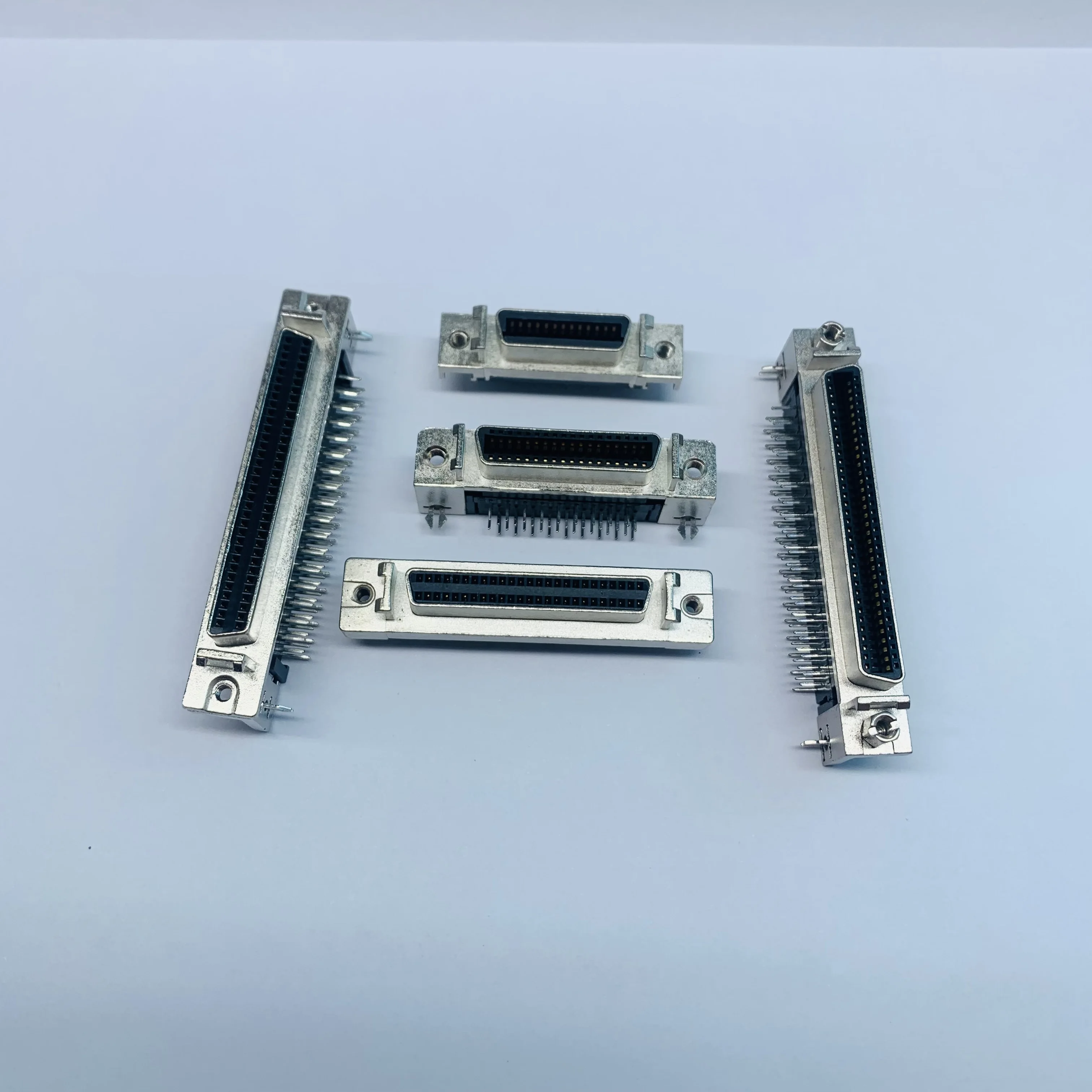 Custom SCSI 68pin  Connector 1.27mm pitch CN Type Male IDC SCSI Connector Ribbon Cable/Wire 68 MDR SCSI Connector