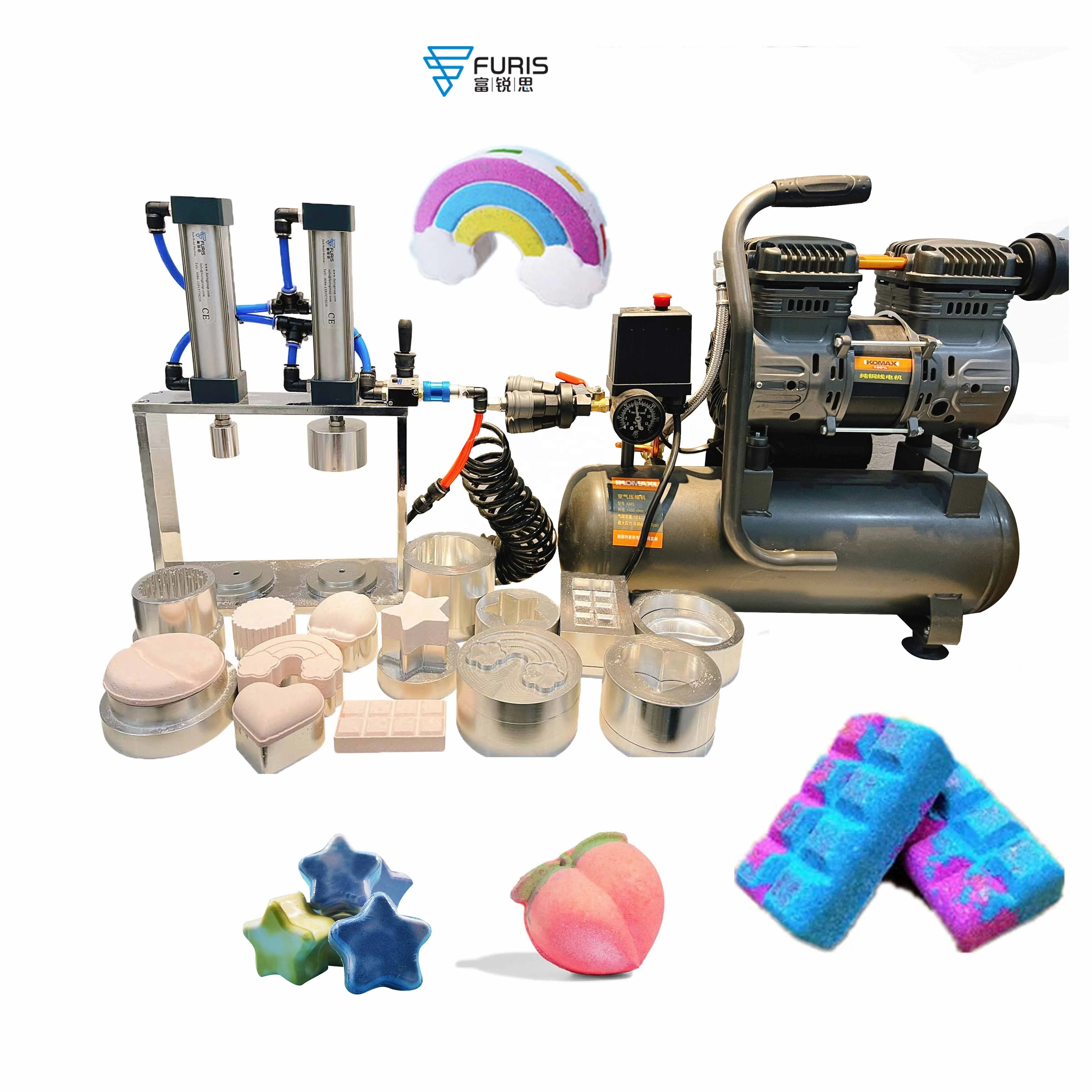 dropship manual small auto hand hydraul bath bomb shampoo bar square salt ball molder 3d press spa fizzy machine manufacturers