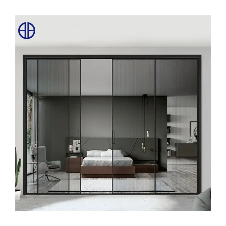 40 x 16 glass internal slim sliding door soundproof living room aluminum sliding doors