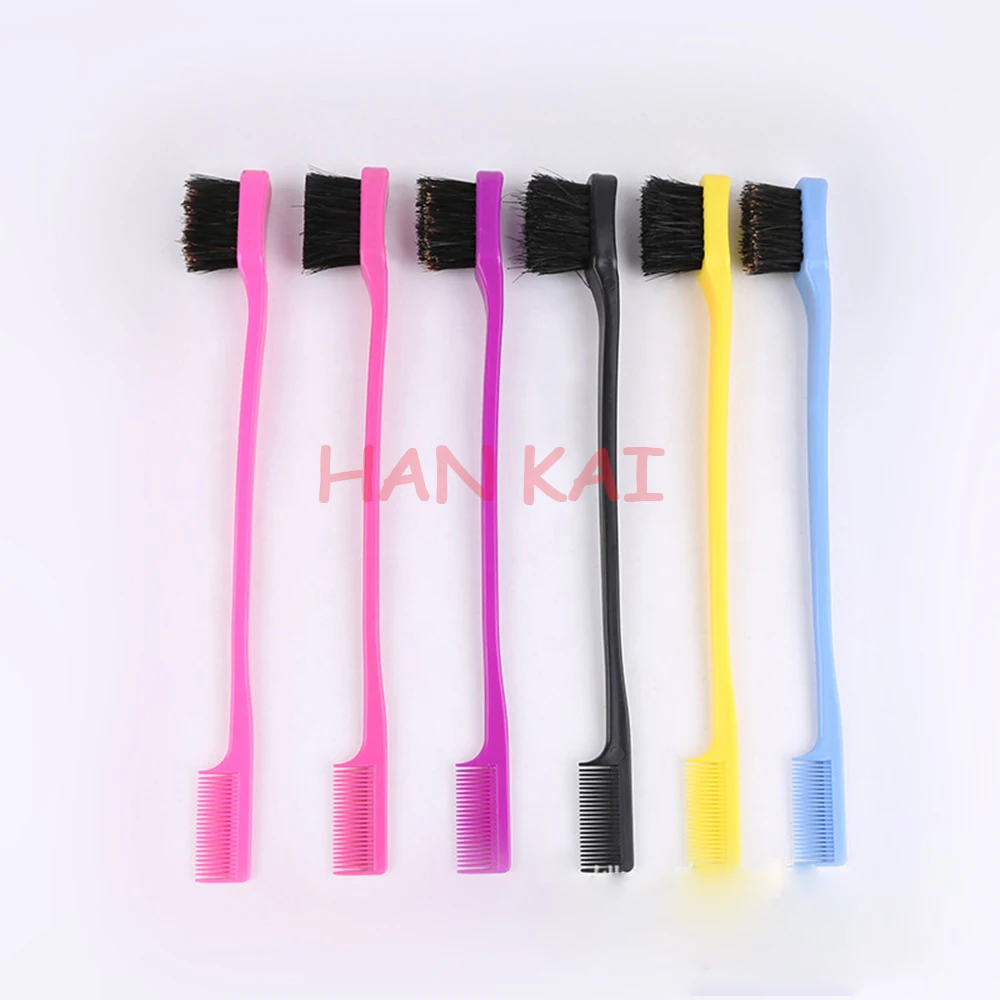 Wholesale Cheap Bulk Hair Style Comb Brush Tools Edge Control Brush 3 in 1 Edge Brush