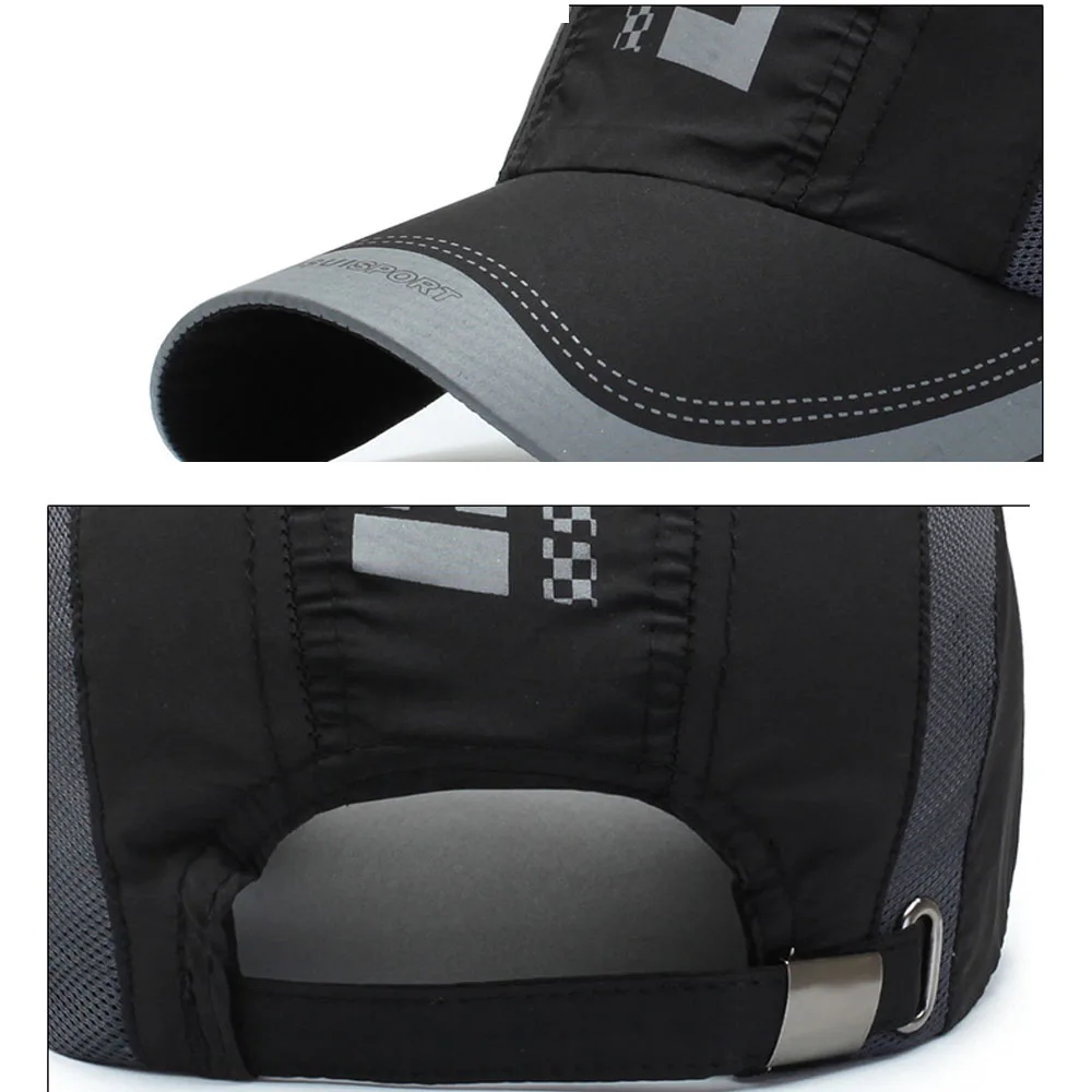Wholesale Unisex UV Protection Outdoor Baseball Caps Summer Quick-Drying Sun Hat Speed Dry Fitness Sports Cap