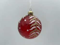 Factory Direct Sales Marble Christmas Ball Decoration Wholesale Decorative Glass Balls