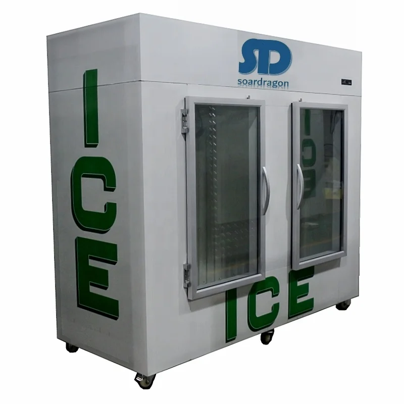 Soardragon PU walk in cooler refrigerator glass door with black aluminum door frame