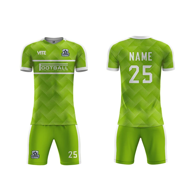 Wholesale Club and Team Latest Designs Youth Sublimated Printing Soccer Uniform Set Custom football jersey