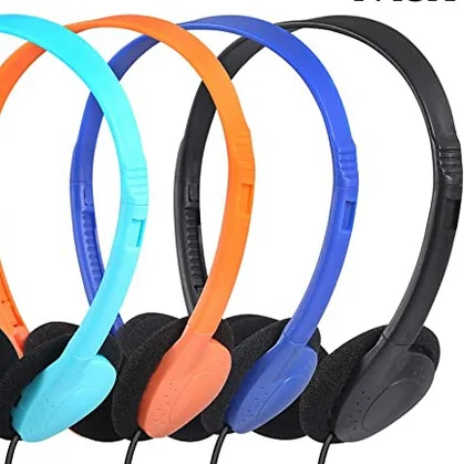 
Classroom Headphones for Kids Cheap Headphone with good sound quality for schools hospitals hotels musuems gyms libraries Labs 