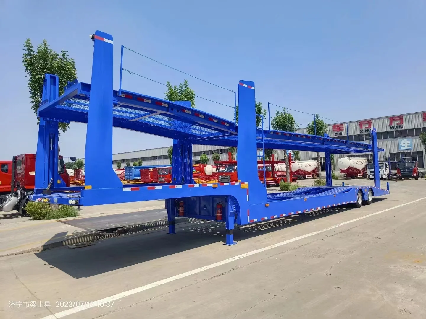 Multi Axles Double Floor Truck Double Deck Hauler Vehicle Carrier Trailer Car Carrier Semi Trailer