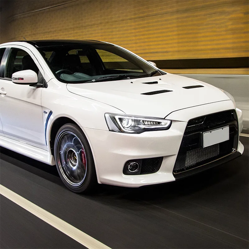 Двойной луч DRL для Lancer Devil Eyes Halo Фары и задние фонари 2008-2017 для Mitsubishi Lancer EVO X