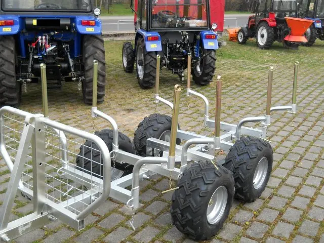 China wholesale crane timber trailer,log loader trailer,log trailer