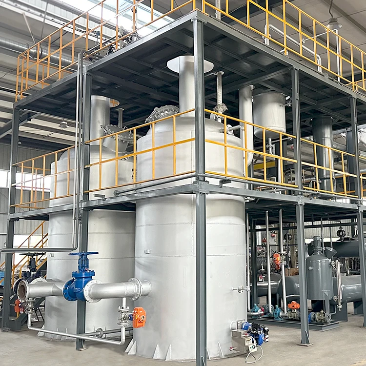 waste car oil distillation to diesel recycling machine used oil re refining machine