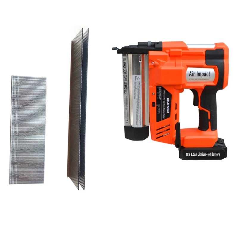 18 Gauge 20V Battery Electric Cordless Heavy Duty 2 In 1 Furniture Brad Nail And Staple Gun for Wood