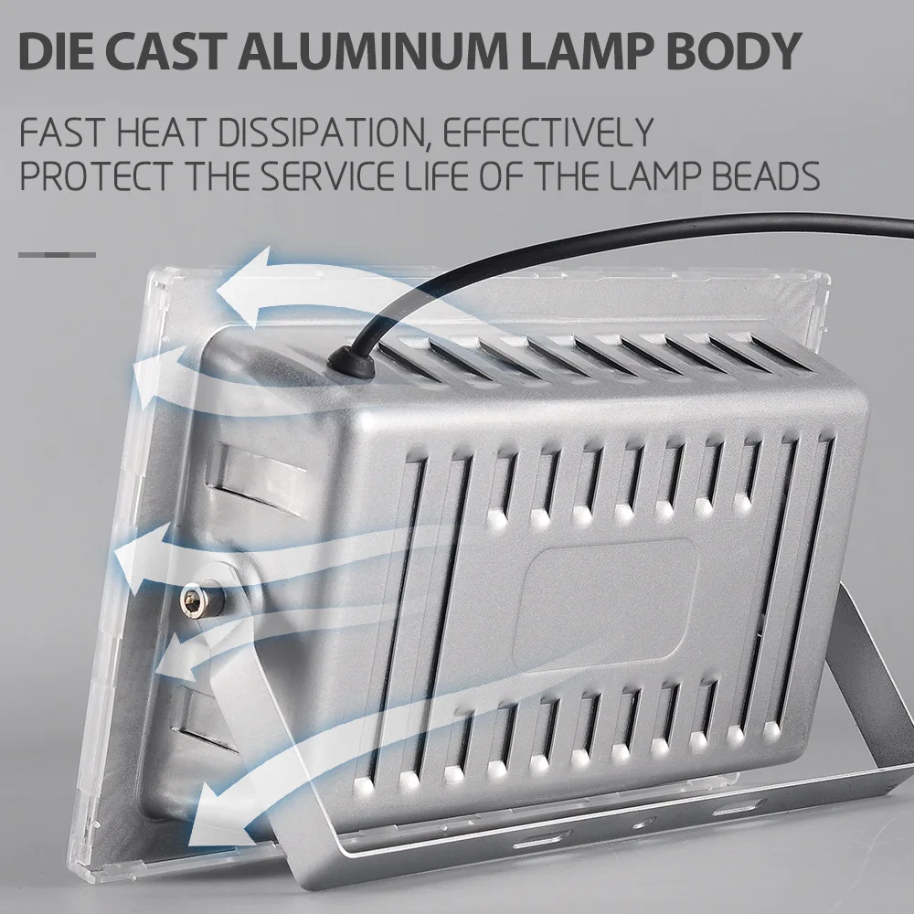 Led Stadium Flood Light Outdoor  400W Equivalent Super Bright Commercial Area Lighting  Arena Lights for Sport Fields and Courts