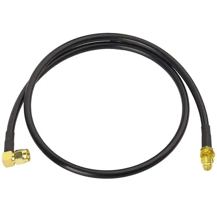 Antenna Extension Cable SMA Male Right Angle to Female RG58 Coaxial Cable