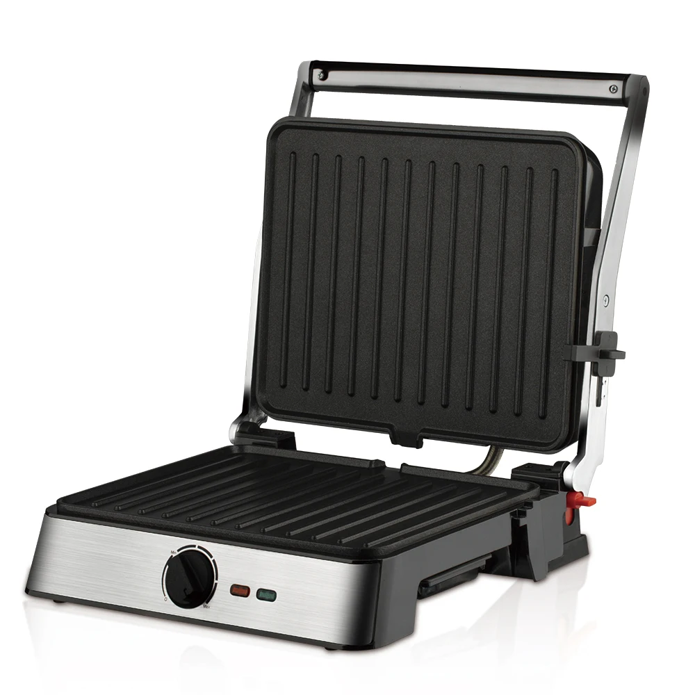 RAF 180 градусов открывающиеся съемные пластины Электрический гриль Bbq Panini пресс Стейк-гриль